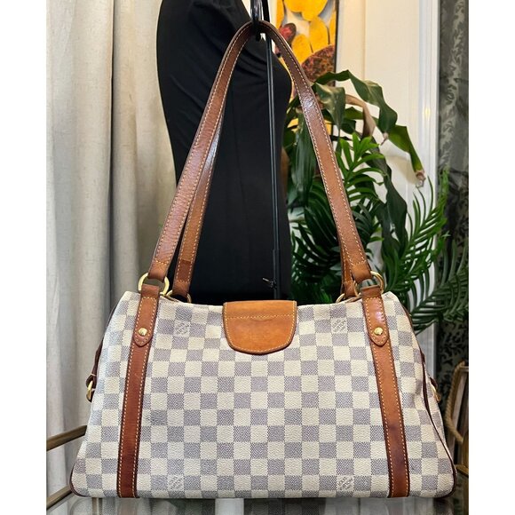 LOUIS VUITTON DAMIER AZUR STRESA PM TOTE WITH DUST BAG WITH COA - Picture 5 of 16